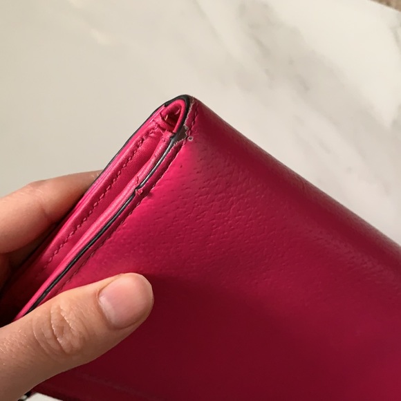 Kate Spade Bright Pink Wristlet Wallet Purse - Picture 8 of 8